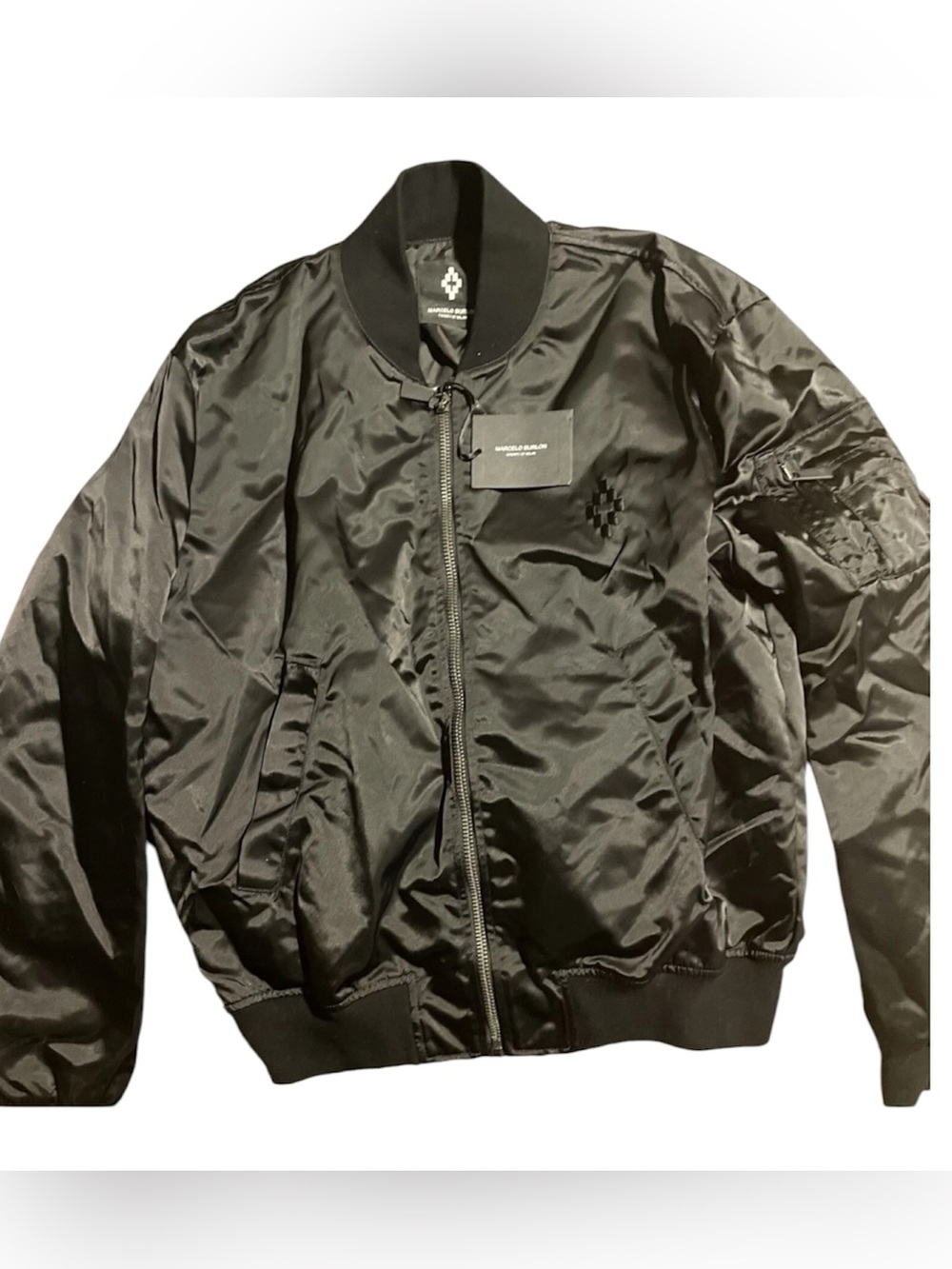 NWT Marcelo Burlon Limited Edition Satin Bomber Jacket - Picture 6 of 7